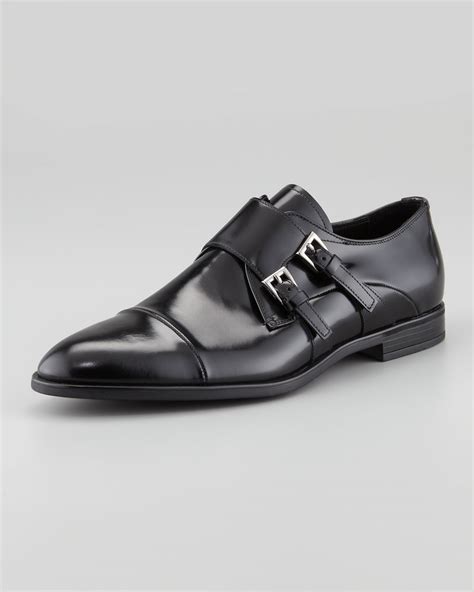 prada monk strap bootie|Prada Spazzolato Cap.